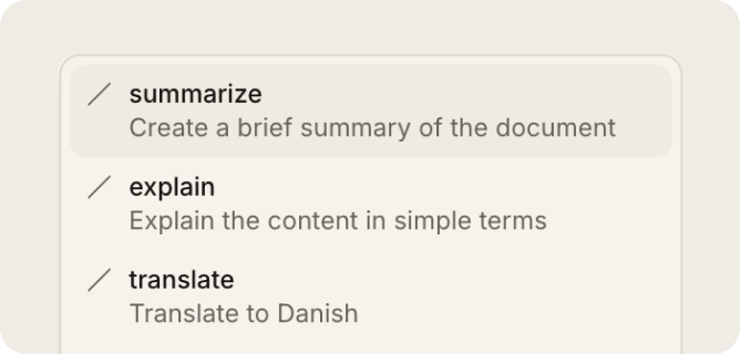 Optional AI, your way